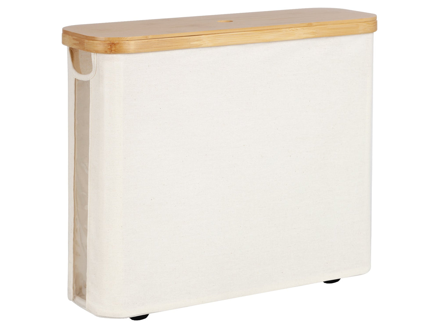 Toilet Paper Storage Basket, Papers Container with Bamboo Lid