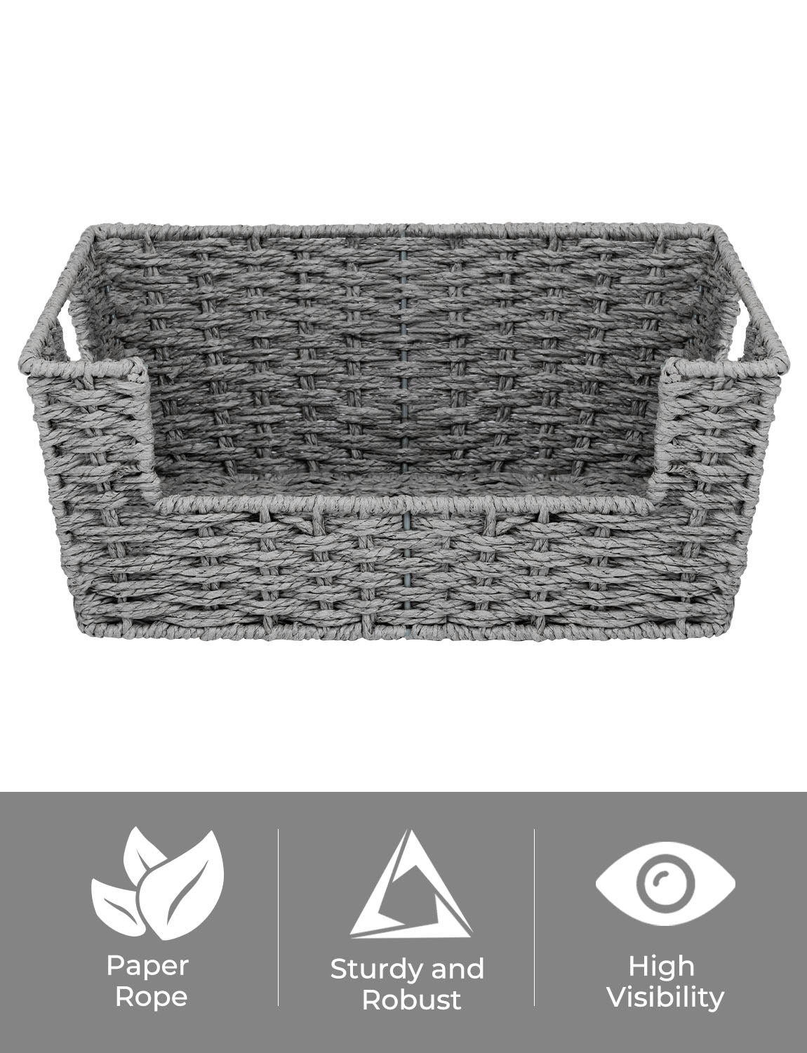 Wicker Pantry Baskets for Storage, 2 Pack