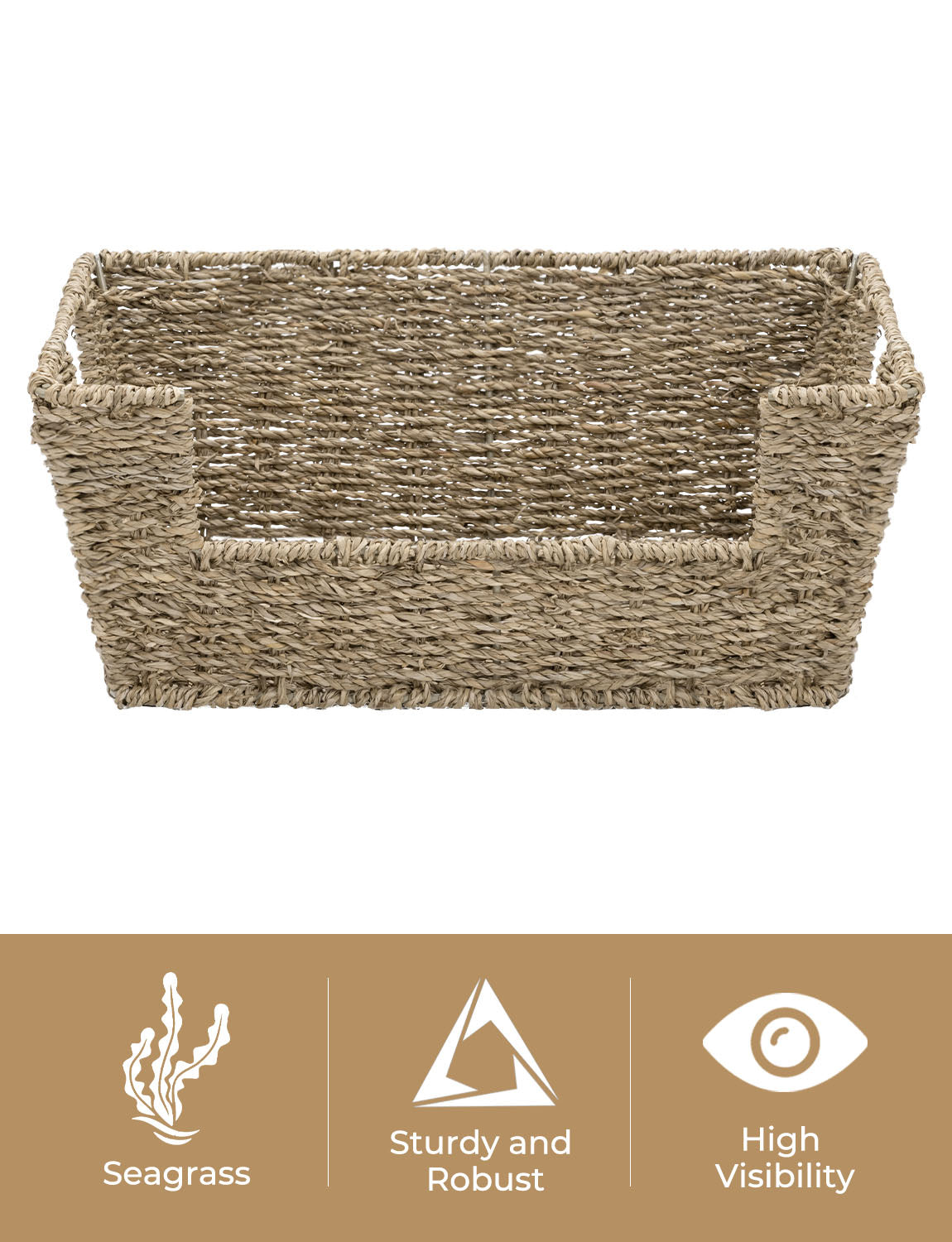 Wicker Pantry Baskets for Storage, 2 Pack
