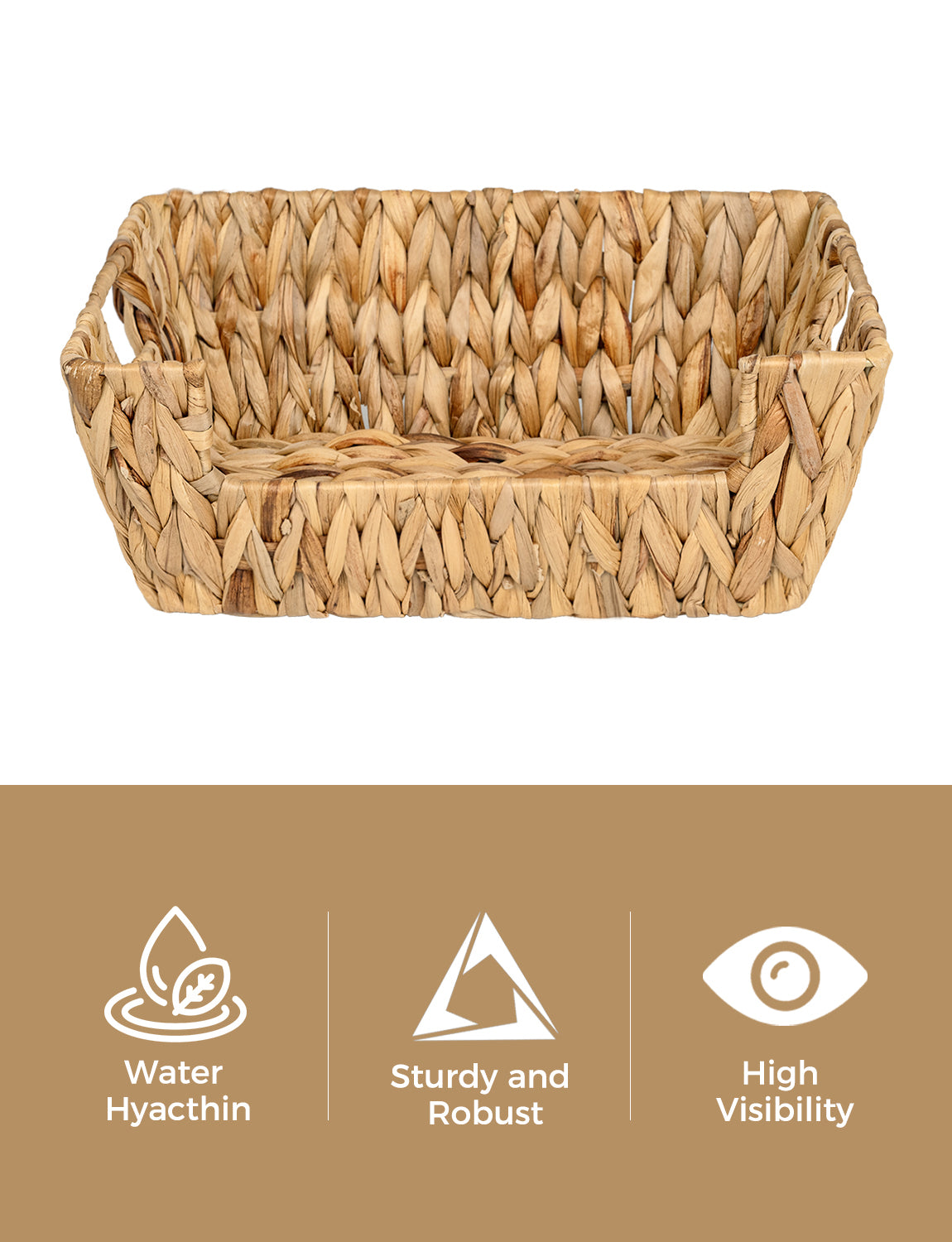 Wicker Pantry Baskets for Storage, 2 Pack