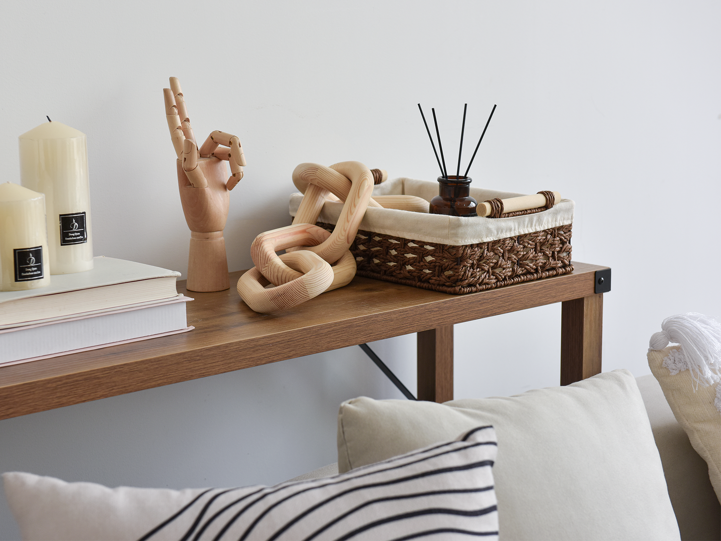 Small Wicker Baskets for Organizing with Natural Fiber Liner