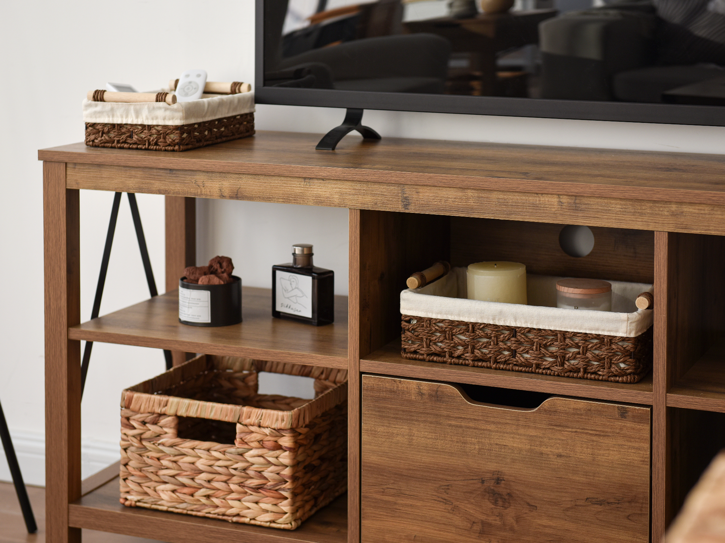 Small Wicker Baskets for Organizing with Natural Fiber Liner