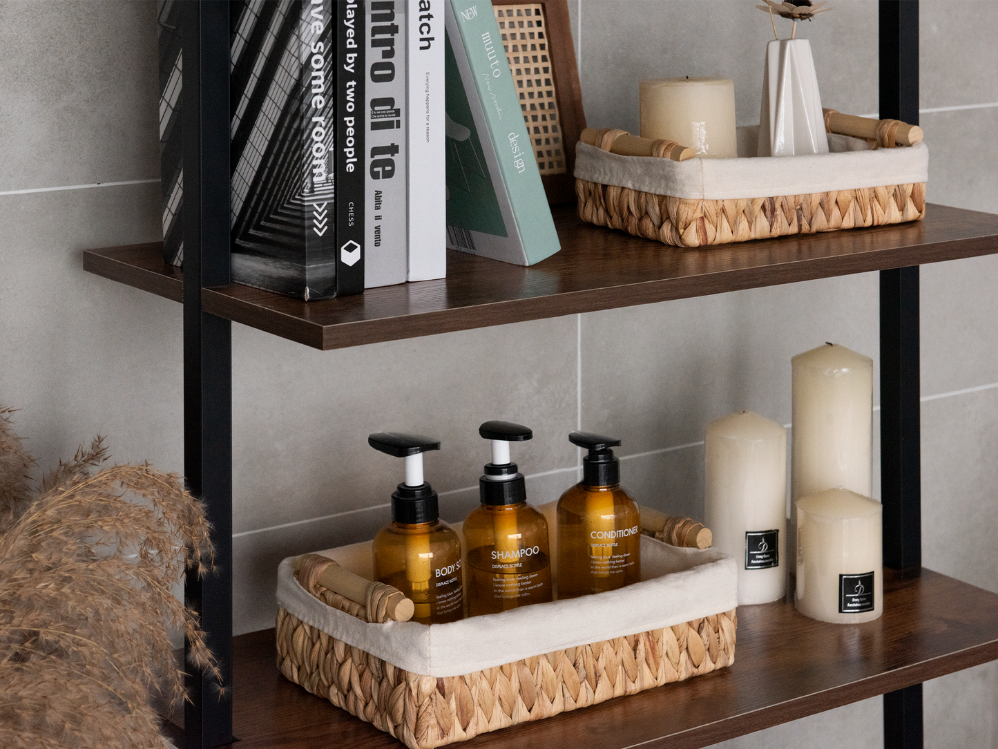 Small Wicker Baskets for Organizing with Natural Fiber Liner