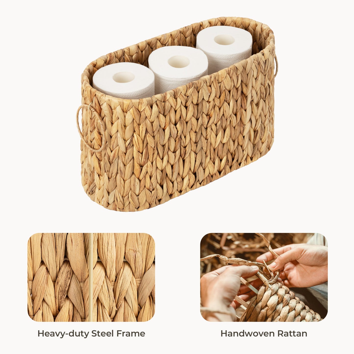 Toilet Paper Storage Holder for 6 Regular Rolls