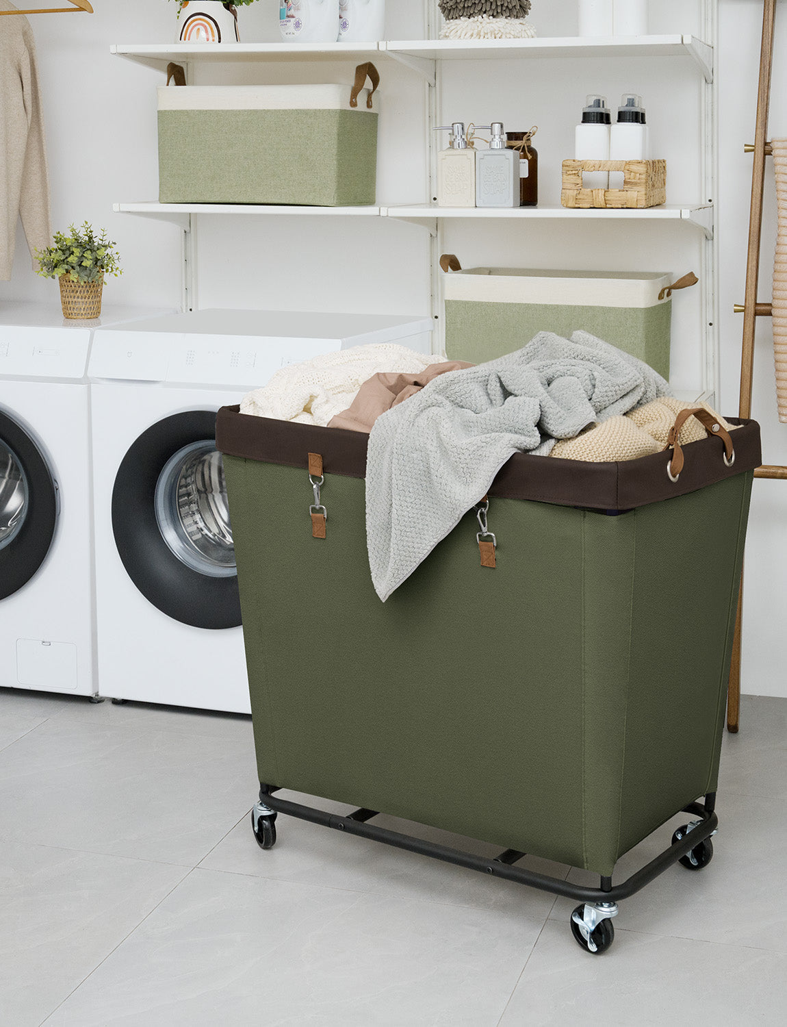 Laundry Basket with Wheels, 1 Pack
