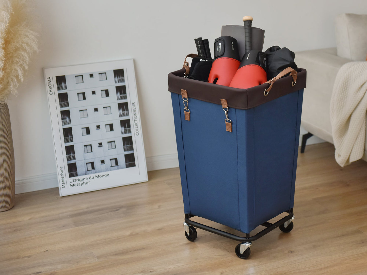 Laundry Basket with Wheels, 1 Pack