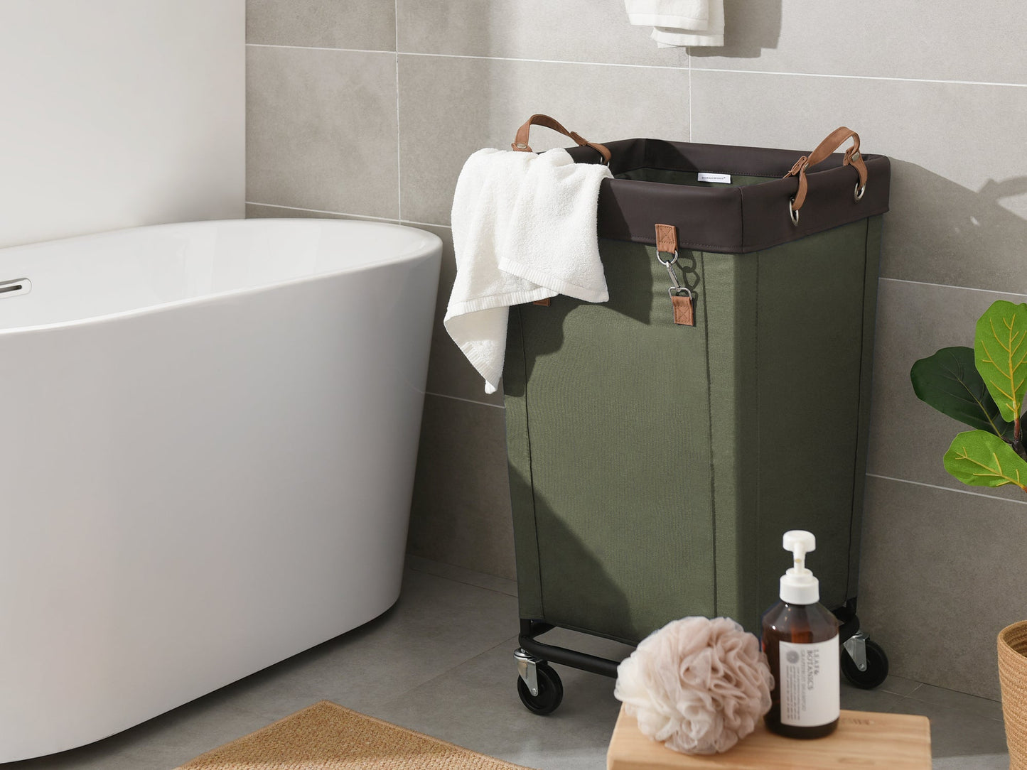 Laundry Basket with Wheels, 1 Pack