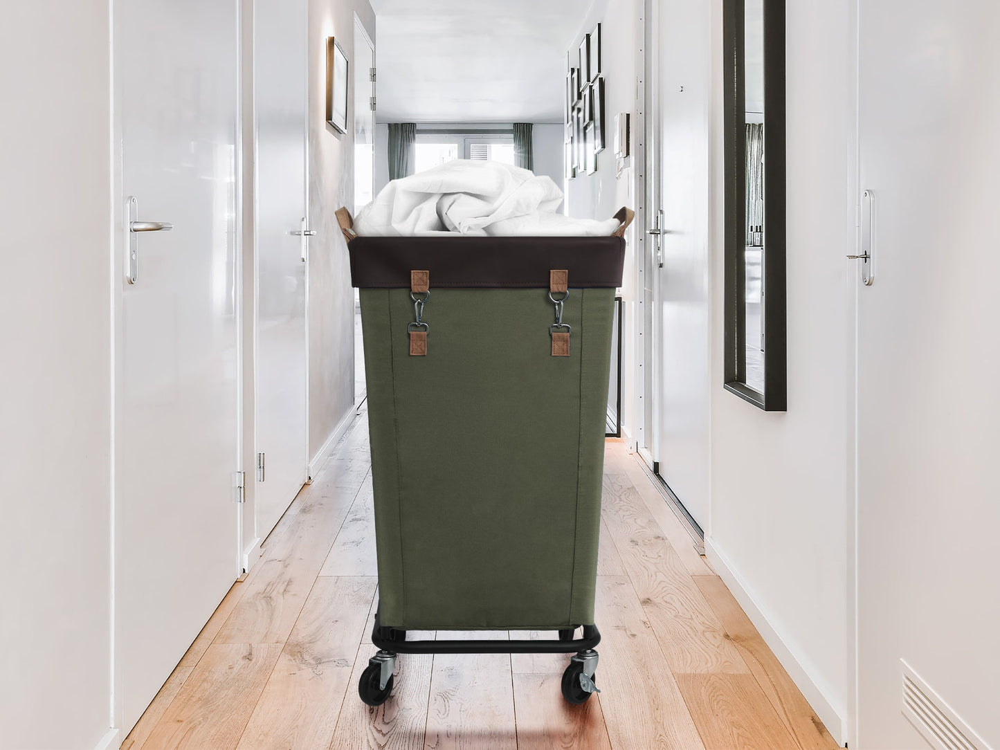 Laundry Basket with Wheels, 1 Pack