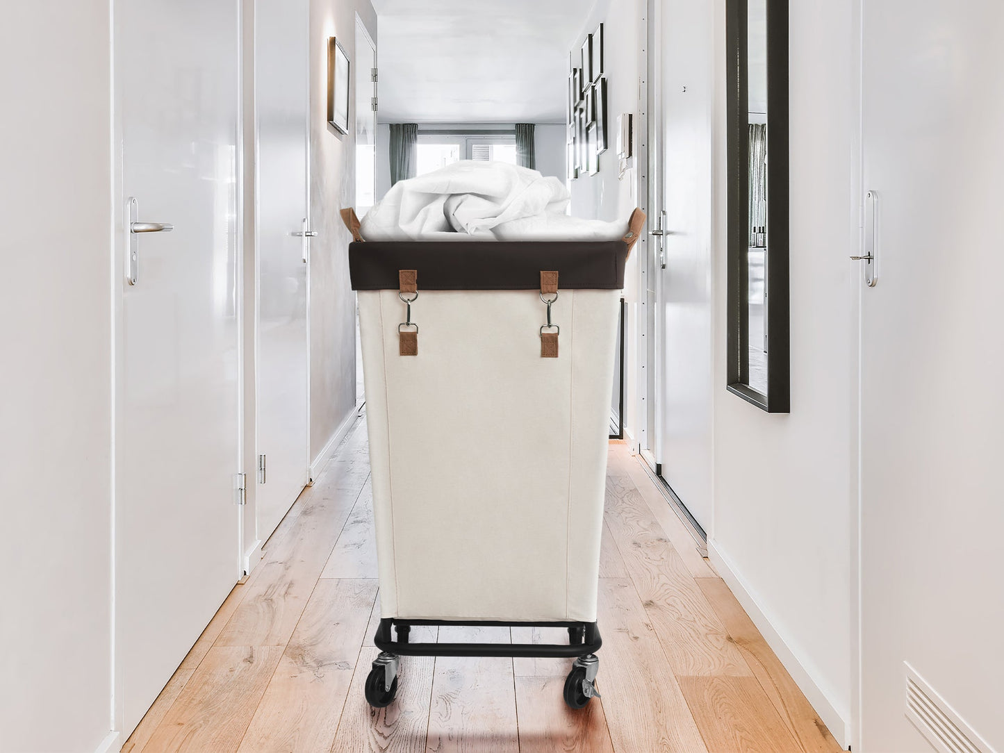 Laundry Basket with Wheels, 1 Pack