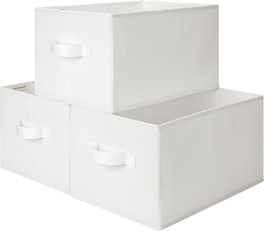 Storage Baskets for Shelves, 3-Pack