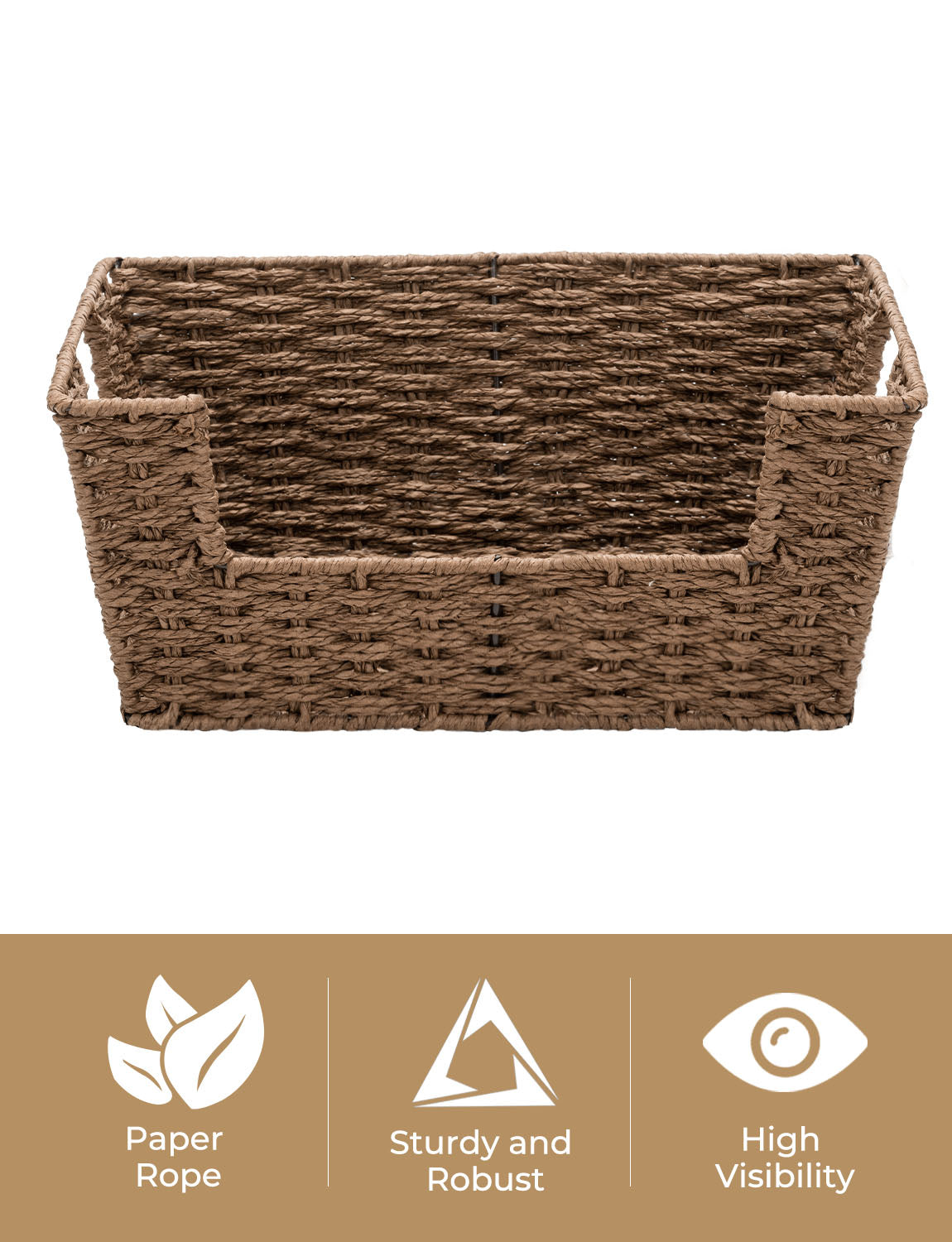 Wicker Pantry Baskets for Storage, 2 Pack
