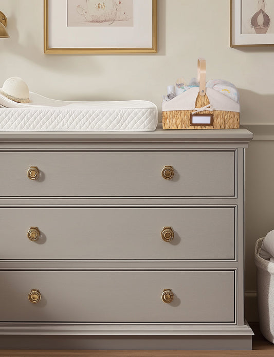 Wicker Diaper Caddy Organizer, Baby Diaper Caddy Basket with Liner